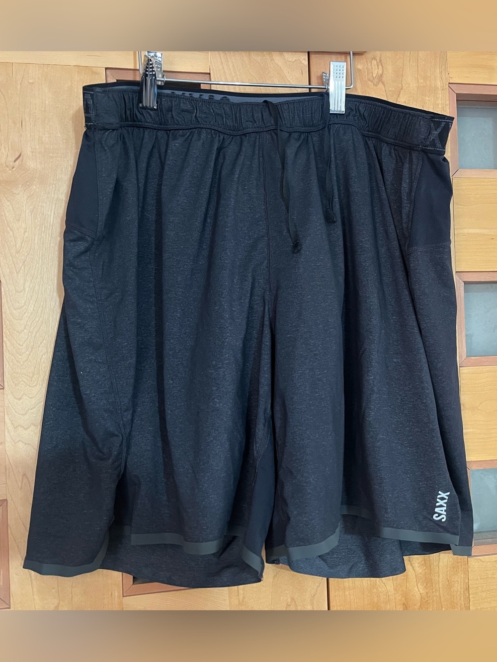 SAXX Pilot 2n1 Men's Black Athletic Shorts, L